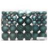 Green Christmas Baubles - 100 pcs | Shatterproof Decorations