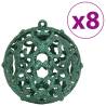 Green Christmas Baubles - 100 pcs | Shatterproof Decorations