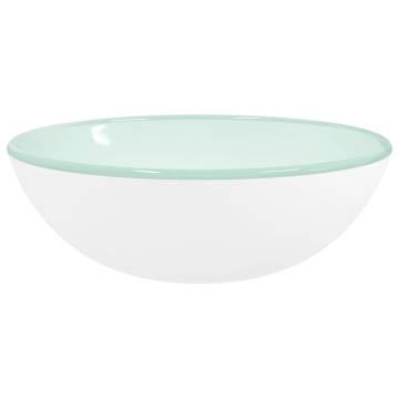 Basin Tempered Glass 35x12 cm White - Stylish & Modern