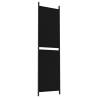 3-Panel Room Divider Black 150x180 cm - Stylish Privacy Screen