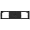 High Gloss Black Wall Shelf - Stylish & Practical Storage