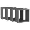 Wall Cube Shelves 4 pcs Grey - Stylish Home Storage Solution