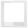 High Gloss White Wall Cube Shelves - 6 pcs | HipoMarket