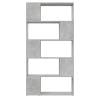 Book Cabinet Room Divider - Concrete Grey 80x24x155 cm