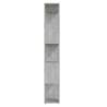 Book Cabinet Room Divider - Concrete Grey 80x24x155 cm