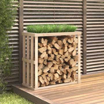 Outdoor Log Holder 108x52x106 cm Solid Pine - Rustic Storage