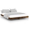 Smoked Oak Super King Bed Frame 180x200 cm | Hipomarket