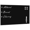 Wall Mounted Magnetic Blackboard Glass 60x40 cm Colour black Size 60 x 40 cm Model with accessories 