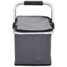 Foldable Cool Bag Grey 46x27x23 cm - Durable & Lightweight