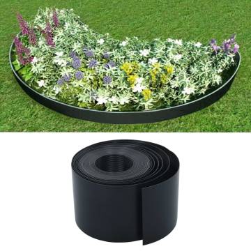 Durable Garden Edging Black 10m x 15cm - Hipomarket