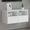 TV Wall Cabinet White 60x30x30 cm Engineered Wood Colour white Quantity in Package 1 Width 60 cm 