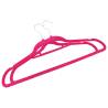 20 Pcs Anti-slip Pink Velvet Clothes Hanger Set - Durable & Stylish