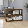 Honey Brown Book Cabinet Room Divider - 100x30x71.5 cm