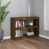 Honey Brown Book Cabinet Room Divider - 100x30x71.5 cm