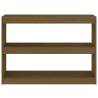 Honey Brown Book Cabinet Room Divider - 100x30x71.5 cm