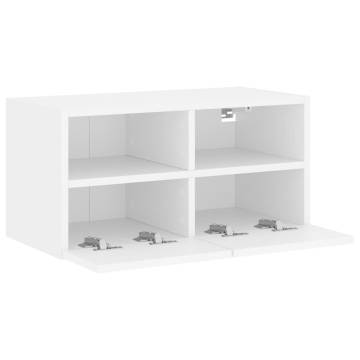 TV Wall Cabinet White - Space-Saving Solution | HipoMarket