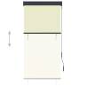 Outdoor Roller Blind 80x250 cm Cream - Stylish & Functional Shade