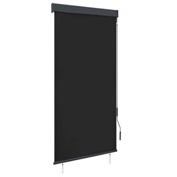 Outdoor Roller Blind 100x250 cm - Anthracite Shade for Patios