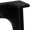 Industrial Cast Iron Dining Table Legs with Arched Base - 2 pcs