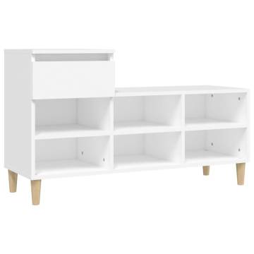 Elegant White Shoe Cabinet - 102x36x60 cm | HipoMarket