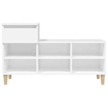 Elegant White Shoe Cabinet - 102x36x60 cm | HipoMarket