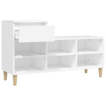 Elegant White Shoe Cabinet - 102x36x60 cm | HipoMarket