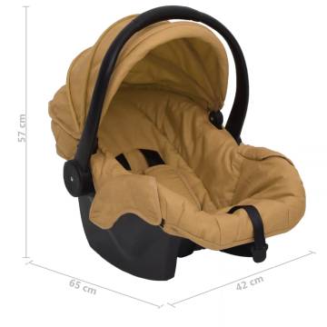 Baby Car Seat Taupe - Safe & Comfortable Travel | HipoMarket