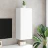 White TV Wall Cabinet - 40.5x30x90 cm | HipoMarket UK