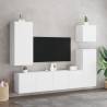 White TV Wall Cabinet - 40.5x30x90 cm | HipoMarket UK