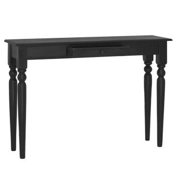 Light Black Console Table 110x30x75 cm - Solid Mahogany