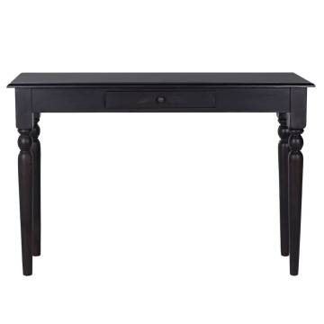 Light Black Console Table 110x30x75 cm - Solid Mahogany