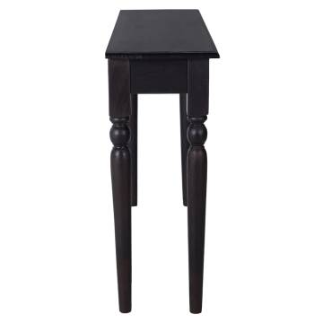 Light Black Console Table 110x30x75 cm - Solid Mahogany