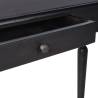 Light Black Console Table 110x30x75 cm - Solid Mahogany