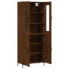 Elegant Brown Oak Highboard - 69.5x34x180 cm | HipoMarket