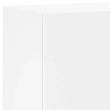 White TV Wall Cabinet - 40.5x30x90 cm | HipoMarket UK