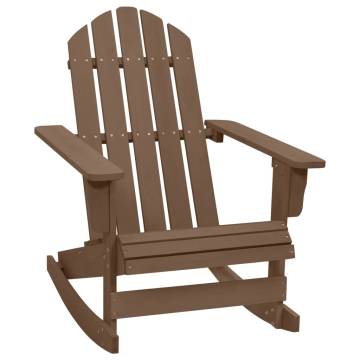 Garden Rocking Chair - Vintage Wooden Design | HipoMarket