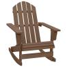 Garden Rocking Chair Wood Brown Colour brown Quantity in Package 1 