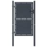 Durable Anthracite Steel Garden Gate - 100x200 cm | HipoMarket