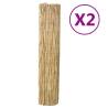 Reed Fences 2 pcs 150x500 cm - Outdoor Decor Solution