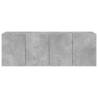 Stylish Wall-Mounted TV Cabinets - Concrete Grey - 2 pcs