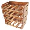 4 pcs Wine Racks for 16 Bottles | Solid Reclaimed Wood