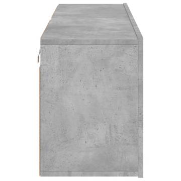 Stylish Wall-Mounted TV Cabinets - Concrete Grey - 2 pcs