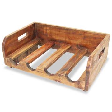 4 pcs Wine Racks for 16 Bottles | Solid Reclaimed Wood