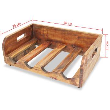 4 pcs Wine Racks for 16 Bottles | Solid Reclaimed Wood