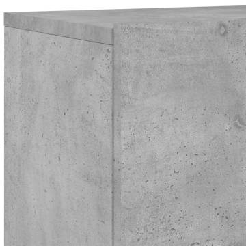 Stylish Wall-Mounted TV Cabinets - Concrete Grey - 2 pcs