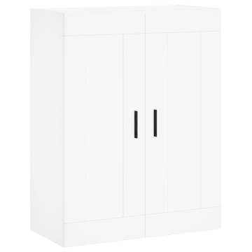 Stylish Highboard White 69.5x34x180 cm - Durable & Elegant