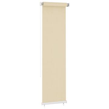 Outdoor Roller Blind Cream 60x230 cm – Privacy & UV Protection