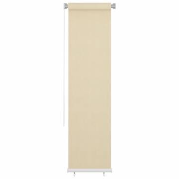 Outdoor Roller Blind Cream 60x230 cm – Privacy & UV Protection