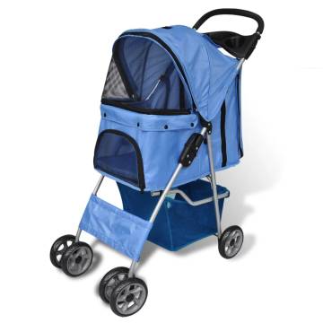 Dog Stroller 15 kg Blue | Lightweight & Durable Pet Stroller