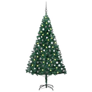 Artificial Pre-lit Christmas Tree with Ball Set - 120 cm Green